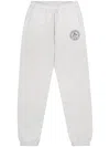 Sporty And Rich Lion Crest-print Track Pants In Grey