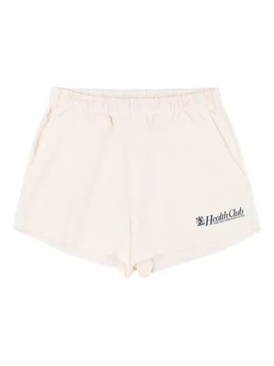 Sporty And Rich Lion Health Disco Shorts In Neutral