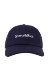 Sporty And Rich Baseball Cap With Logo In Blue
