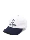 Sporty And Rich Letter Logo Baseball Cap In White