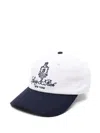 Sporty And Rich Letter Logo Baseball Cap In White