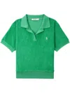 Sporty And Rich Logo-embroidered Cotton Polo Shirt In Green