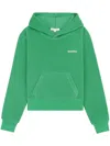 Sporty And Rich Green Cropped Hoodie In Green