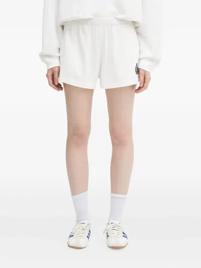 Sporty And Rich Logo-embroidered Shorts In White