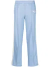 Sporty And Rich Logo-embroidered Straight-leg Track Pants In Blue