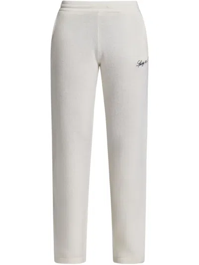 SPORTY AND RICH LOGO-EMBROIDERED TRACK PANTS