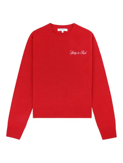 Sporty And Rich Logo Jumper In Red