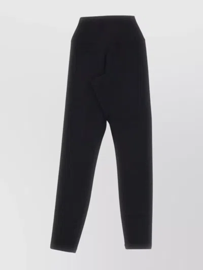 Sporty And Rich Logo Leggings With Bold Tapered Leg In Black