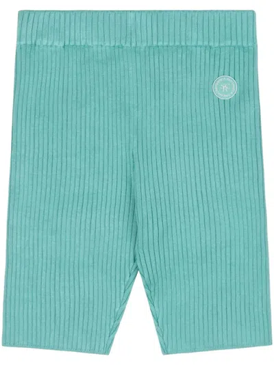 Sporty And Rich Logo-patch Biker Shorts In Blue