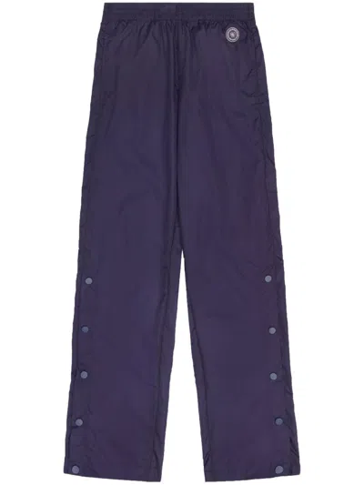 Sporty And Rich Srhwc Snap Pants In Blue