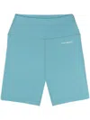 Sporty And Rich Logo-print Biker Shorts In Blue