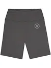 Sporty And Rich Logo-print Biker Shorts In Grey