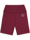 Sporty And Rich Logo-print Biker Shorts In Red