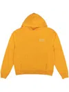 Sporty And Rich Logo-print Cotton Hoodie In Yellow