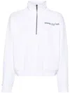 Sporty And Rich Logo-print Cotton Sweatshirt In White
