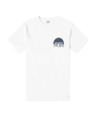 Sporty And Rich Logo-print Cotton T-shirt In White