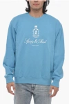 SPORTY AND RICH LOGO PRINT CREWNECK SWEATSHIRT