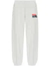 SPORTY AND RICH LOGO-PRINT ELASTICATED TROUSERS