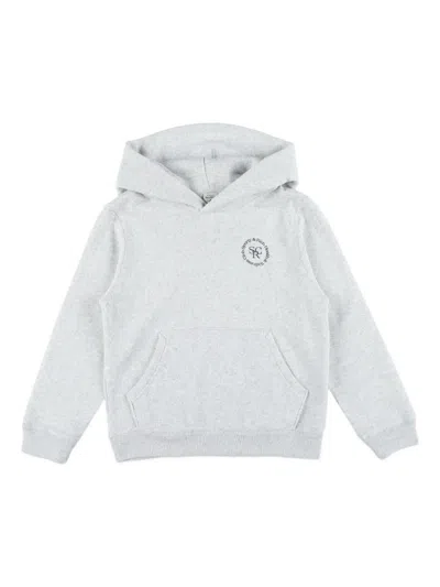 Sporty And Rich Kids' Logo-print Hoodie In Gray