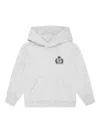 Sporty And Rich Logo-print Hoodie In Grey