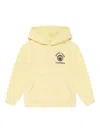 Sporty And Rich Logo-print Hoodie In Yellow