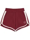Sporty And Rich Logo-print Performance Shorts In Red