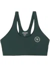 Sporty And Rich Logo-print Performance Top In Forest