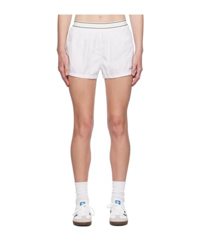 Sporty And Rich Logo-print Runner Shorts In Nude