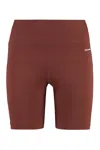 Sporty And Rich Logo-print Elasticated-waistband Biker Shorts