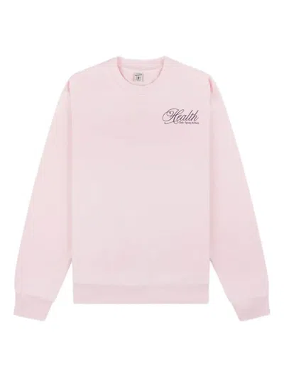 Sporty And Rich Logo-print Sweatshirt In Pink