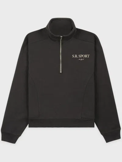 SPORTY AND RICH LOGO-PRINT SWEATSHIRT