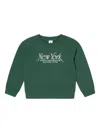 Sporty And Rich Logo-print Sweatshirt In Green
