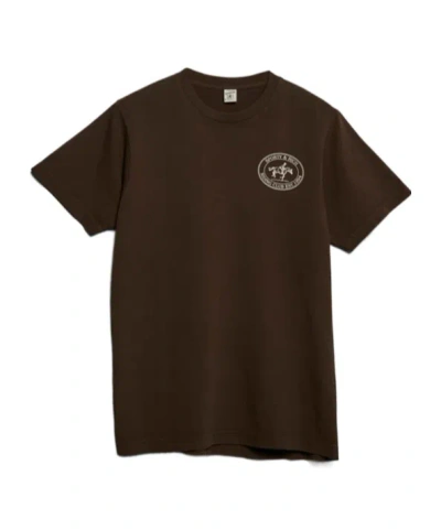 Sporty And Rich Logo Printed Crewneck T-shirt In Black