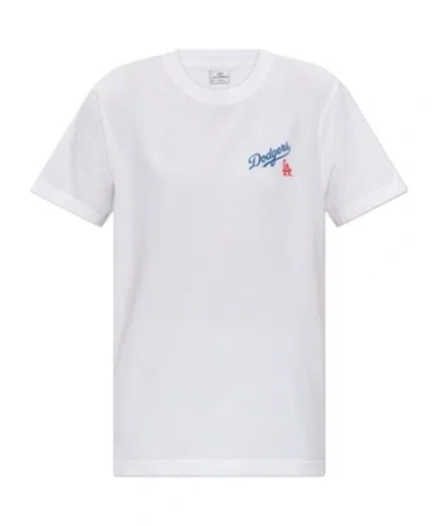 SPORTY AND RICH SPORTY  RICH LOGO PRINTED CREWNECK T-SHIRT