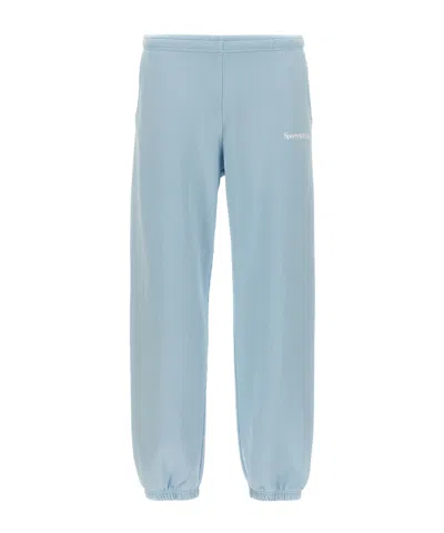 Sporty And Rich Sporty  Rich Logo Printed Elasticated Waistband Pants In Blue