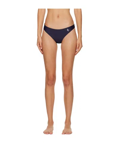 Sporty And Rich Sporty  Rich Logo Printed Triangle Cup Bikini Top In Nude