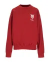 Sporty And Rich Logo Pullover Sweater In Red