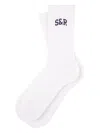 Sporty And Rich Logo Socks In White