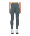 Sporty And Rich Logo Stretch Leggings In Green