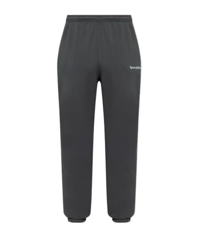 Sporty And Rich Logo Track Pants In Gray
