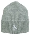 Sporty And Rich Logo Wool Beanie In Grey