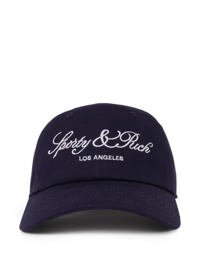 Sporty And Rich Logo-detail Baseball Cap In Pattern