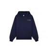 Sporty And Rich Logo-detail Hoodie In Blue