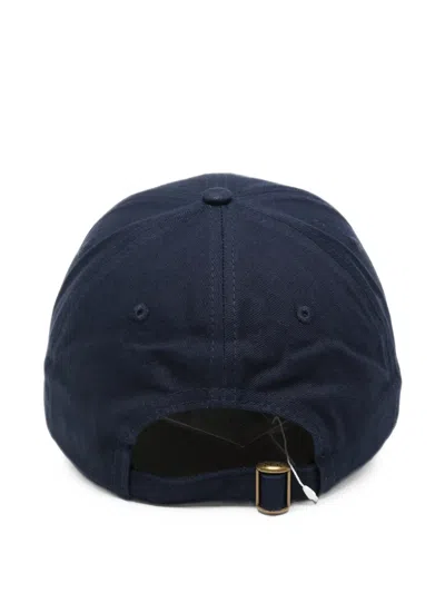 Sporty And Rich Logo-embroidered Baseball Cap In Blue