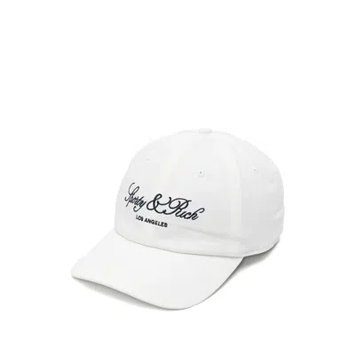 Sporty And Rich Logo-embroidered Baseball Cap In White