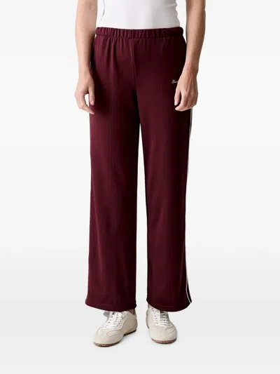 Sporty And Rich Logo-embroidered Side-stripe Track Pants In Multi
