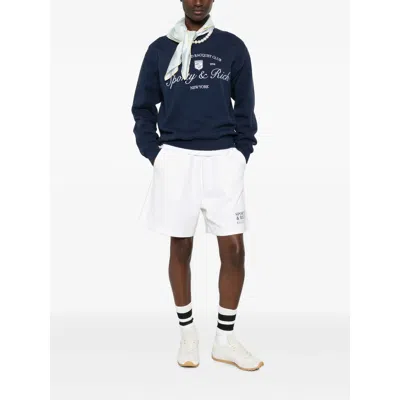 Sporty And Rich Logo-embroidered Sweatshirt In Multi