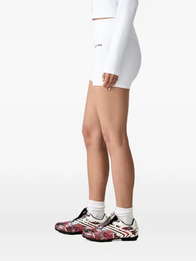 Sporty And Rich Logo-print Mini Shorts In White