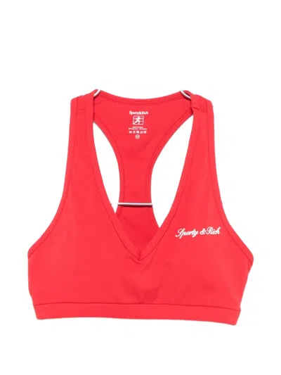 Sporty And Rich Sport-bh Mit Racerback In Red