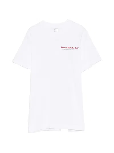 Sporty And Rich Logo-print T-shirt In White
